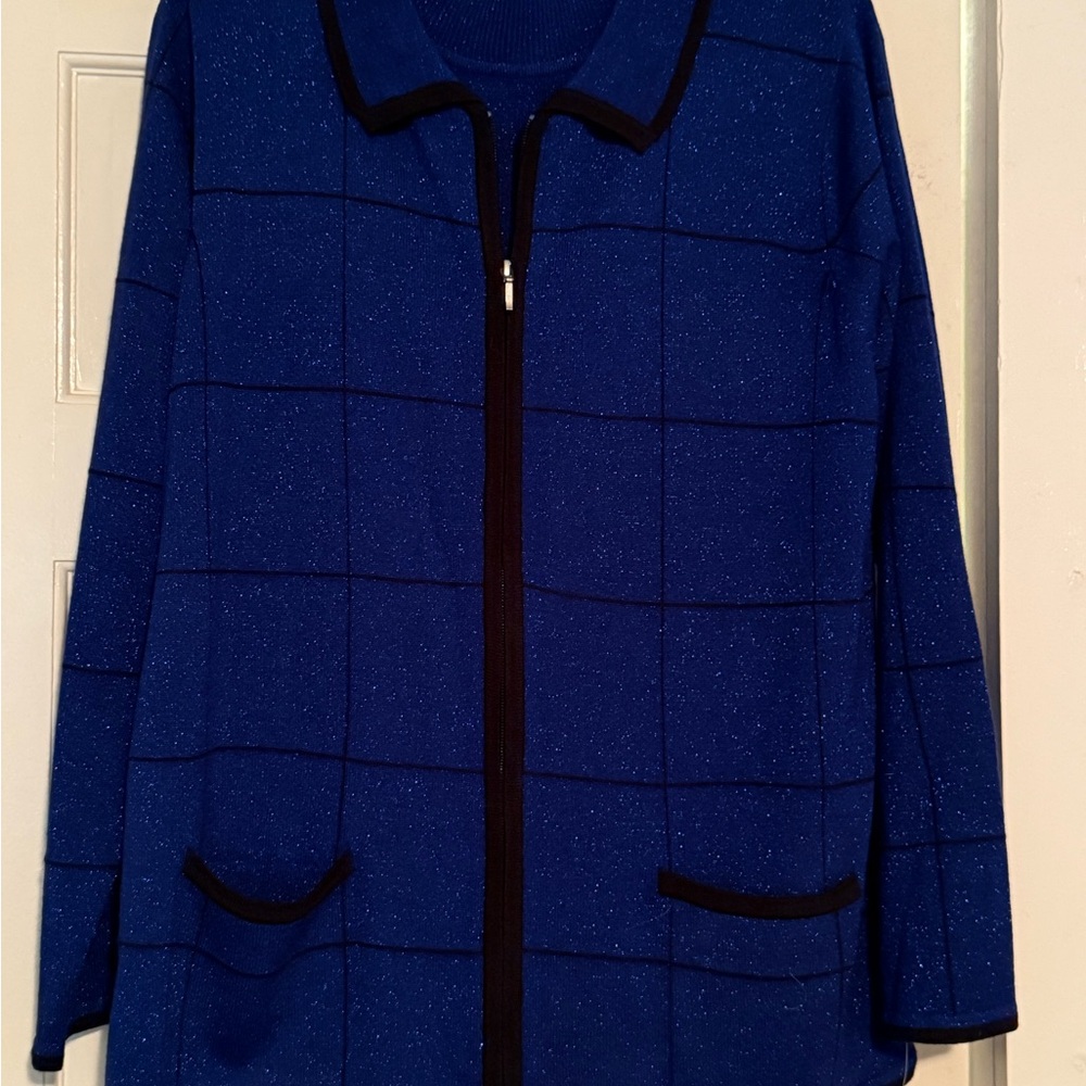 Allison Daley Blue Pantsuit Elegant Design
